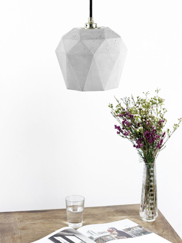 Esstischlampe Industrial Beton Lampe