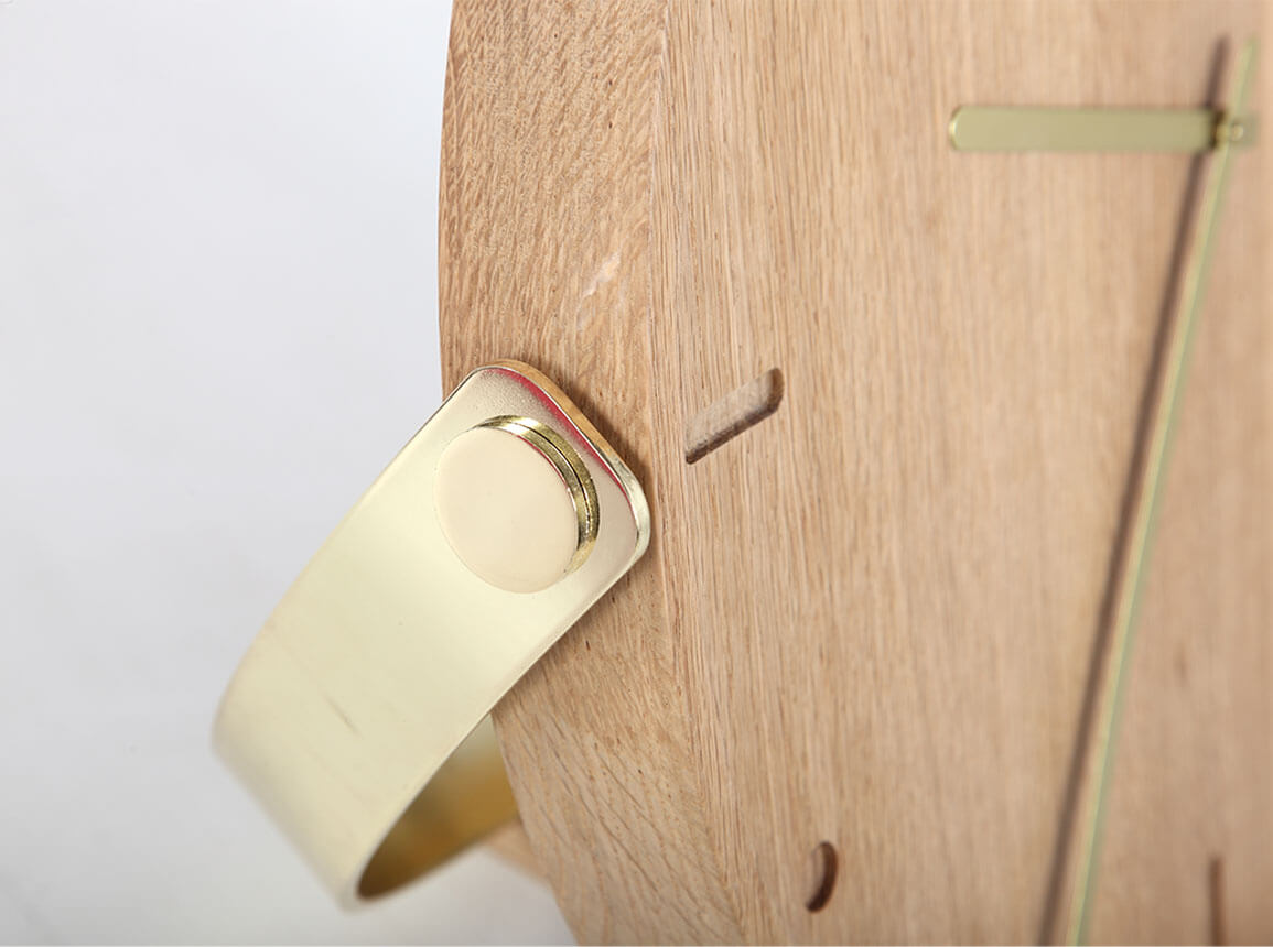 Wand- & Tischuhr CLARA OAK